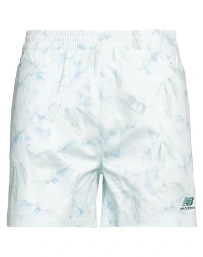 New Balance Man Shorts & Bermuda Shorts Sky Blue Size Xs Cotton, Elastane