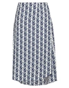 TRUSSARDI TRUSSARDI WOMAN MIDI SKIRT BLUE SIZE 12 VISCOSE