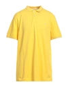 Harmont & Blaine Man Polo Shirt Yellow Size 3xl Cotton, Elastane