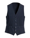 L.B.M 1911 L. B.M. 1911 MAN VEST NAVY BLUE SIZE 40 COTTON, LINEN