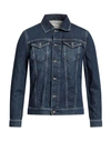 Siviglia Man Denim Outerwear Blue Size 38 Cotton, Elastane In Blue