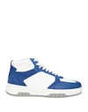 Pollini Man Sneakers Blue Size 12 Leather