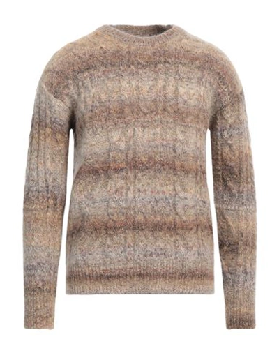 Roberto Collina Man Sweater Beige Size 38 Wool, Mohair Wool, Alpaca Wool, Nylon