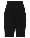 Armani Exchange Woman Shorts & Bermuda Shorts Black Size 2 Viscose