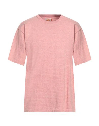 Sunray Sportswear Man T-shirt Pastel Pink Size 40 Cotton, Rayon