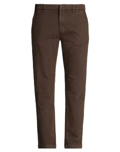Liu •jo Man Man Pants Brown Size 28 Cotton, Elastane