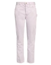 Washington Dee Cee Washington Dee-cee Woman Pants Light Purple Size 27 Organic Cotton In Purple
