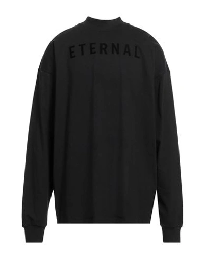 Fear Of God Man Sweatshirt Black Size L Cotton, Lycra