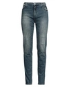 Armani Exchange Woman Jeans Blue Size 25 Cotton, Elastane In Blue