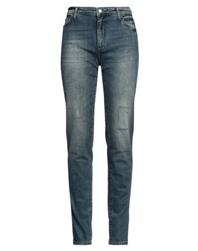 Armani Exchange Woman Jeans Blue Size 25 Cotton, Polyester, Elastane