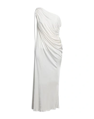 Andreädamo Andreādamo Woman Midi Dress White Size M Viscose