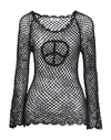 Erl Fishnet Sweater In Black
