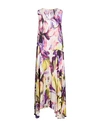 Manila Grace Woman Midi Dress Pink Size 6 Viscose