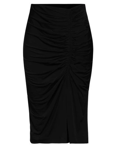 8pm Woman Midi Skirt Black Size S Viscose, Elastane