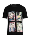 Grey Daniele Alessandrini Man T-shirt Black Size Xxl Cotton