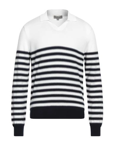 Canali Man Sweater White Size 48 Cotton