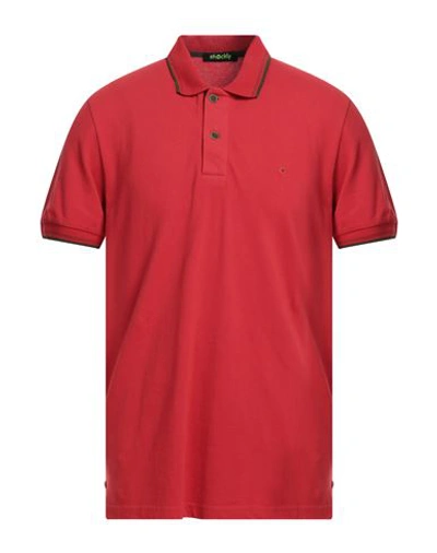 Shockly Man Polo Shirt Red Size Xl Cotton, Elastane