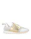 Esseutesse Woman Sneakers White Size 6 Soft Leather, Textile Fibers In White