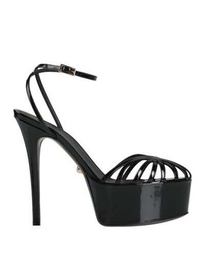 Alevì Milano Aleví Milano Woman Sandals Black Size 9.5 Leather