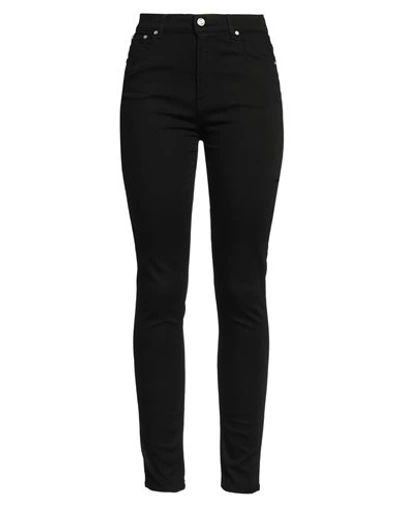 Trussardi Woman Jeans Black Size 30 Cotton, Lyocell, Polyester, Elastane