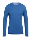Majestic Filatures Man Sweater Bright Blue Size M Cashmere
