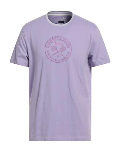 Harmont & Blaine Man T-shirt Light Purple Size L Cotton