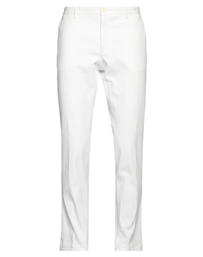 Marciano Man Pants White Size 36 Cotton, Elastane