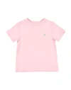 Polo Ralph Lauren Babies'  Cotton Jersey Crewneck Tee Toddler Boy T-shirt Light Pink Size 5 Cotton