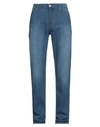 Trussardi Man Denim Pants Blue Size 44 Cotton In Blue