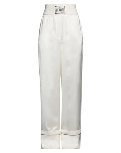 Off-white Woman Pants Off White Size 6 Viscose