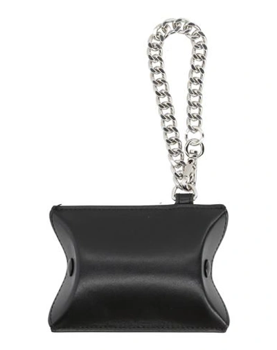 Mm6 Maison Margiela Woman Coin Purse Black Size - Cow Leather, Iron