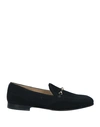 Baldinini Woman Loafers Black Size 6.5 Textile Fibers In Black