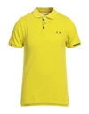 Project E Man Polo Shirt Yellow Size M Cotton