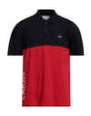 Lacoste Man Polo Shirt Black Size 7 Cotton, Elastane