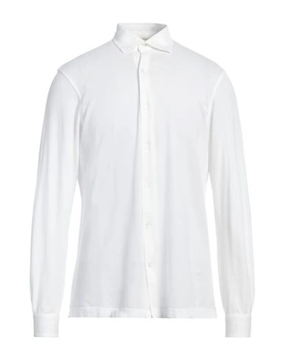 Filippo De Laurentiis Man Shirt White Size 46 Cotton