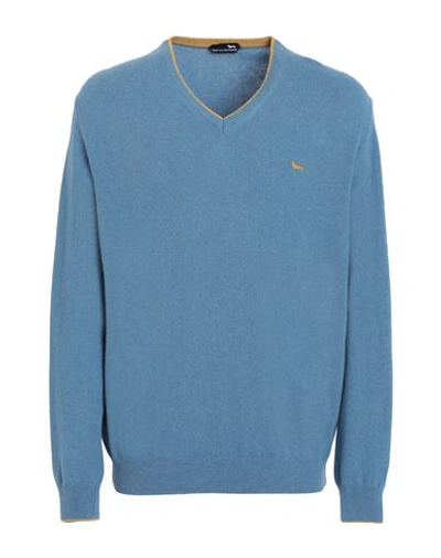 Harmont & Blaine Man Sweater Light Blue Size Xxl Wool, Viscose, Polyamide, Cashmere