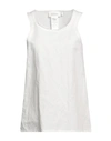 Sportmax White Cotton Blend Supreme Tank Top In White
