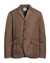 Aspesi Man Overcoat & Trench Coat Dark Brown Size M Polyamide, Polyester