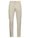 Manuel Ritz Man Pants Beige Size 34 Cotton, Linen, Elastane