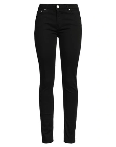 Trussardi Woman Jeans Black Size 31 Cotton, Lyocell, Polyester, Elastane