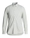 Grey Daniele Alessandrini Man Shirt White Size 16 ½ Cotton, Elastane