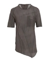Masnada Man T-shirt Dark Brown Size 46 Cotton