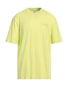 Diadora Man T-shirt Acid Green Size M Cotton