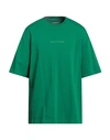 Jordan Man T-shirt Green Size Xxl Cotton