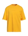 Jordan Man T-shirt Yellow Size Xxl Cotton