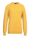 Roberto Collina Man Sweater Yellow Size 38 Cashmere In Yellow