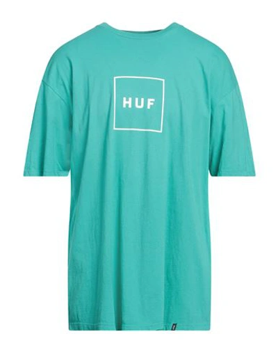 Huf Man T-shirt Green Size Xl Cotton