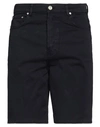 Trussardi Man Shorts & Bermuda Shorts Midnight Blue Size 33 Cotton, Elastane