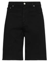 Trussardi Man Shorts & Bermuda Shorts Black Size 34 Cotton, Elastane