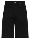 Trussardi Man Shorts & Bermuda Shorts Black Size 30 Cotton, Elastane